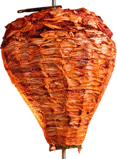 Trompo de pastor con su piña