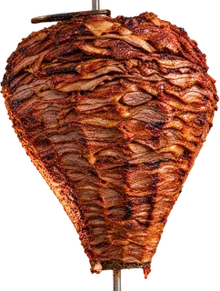 Trompo de sirloin, carne de res